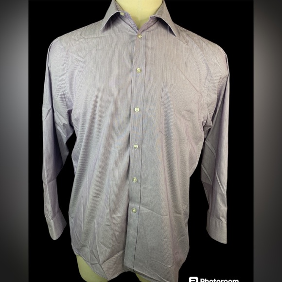 Arrow Regular Fit Stretch Long Sleeve Button Up Shirt Men’s 16 1/2 -32/33 (L) - Picture 1 of 4